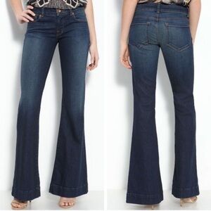 J Brand Dark Blue Vintage Wash Flared Women Jeans